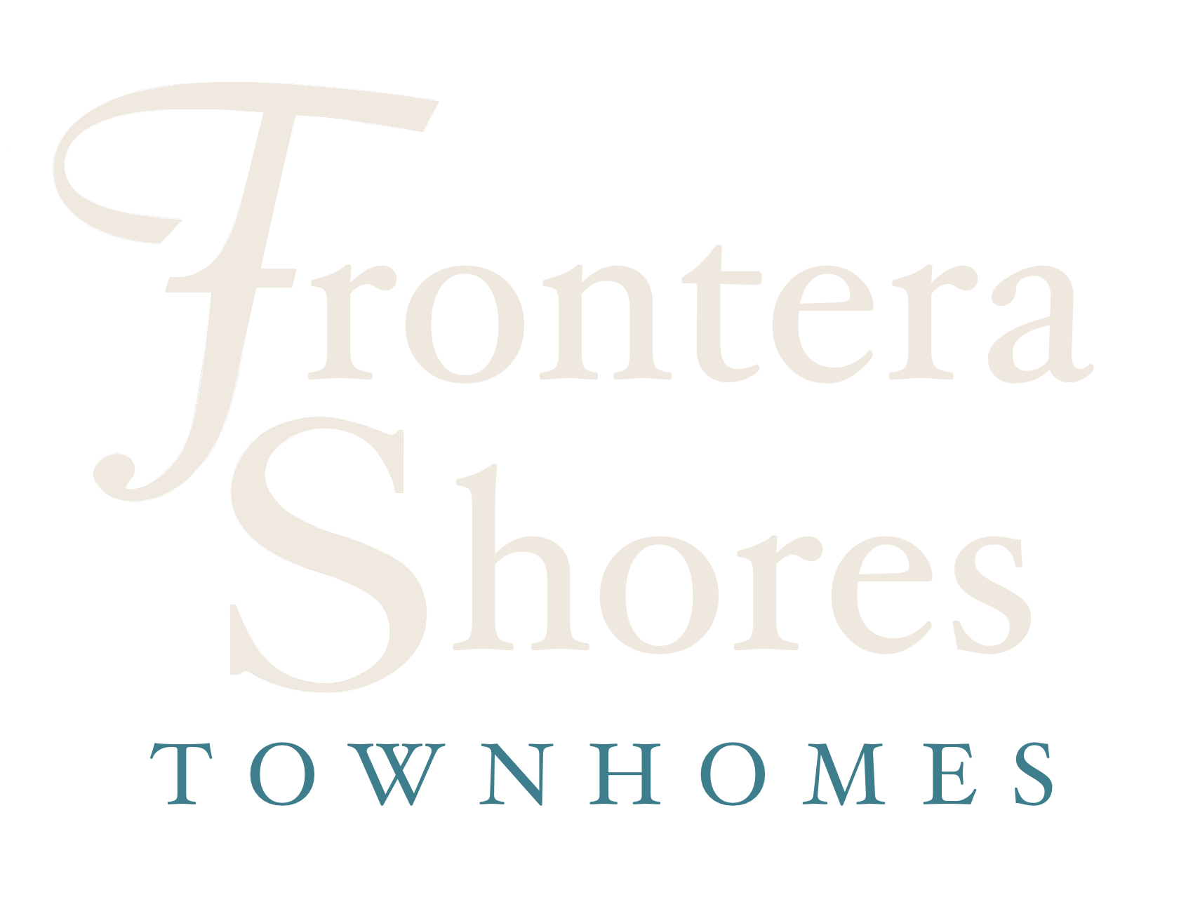 A logo for Frontera Shores Townhomes is displayed.